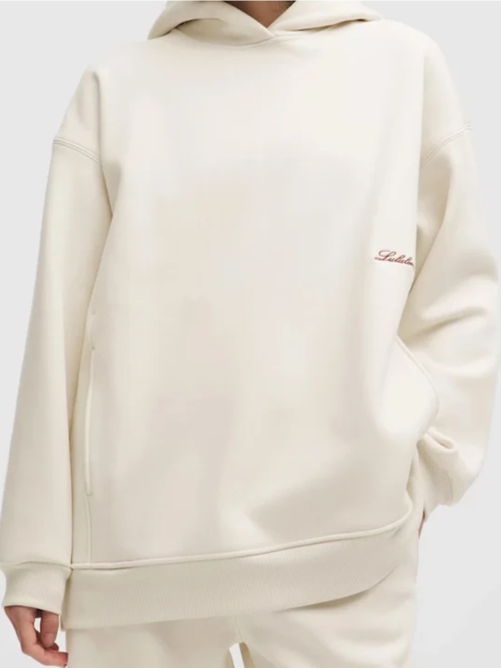 lululemon Big Cozy Ultra Oversized Sweatshirt XL cream ivory